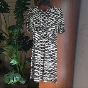 Elegant Black and White Mini Dress